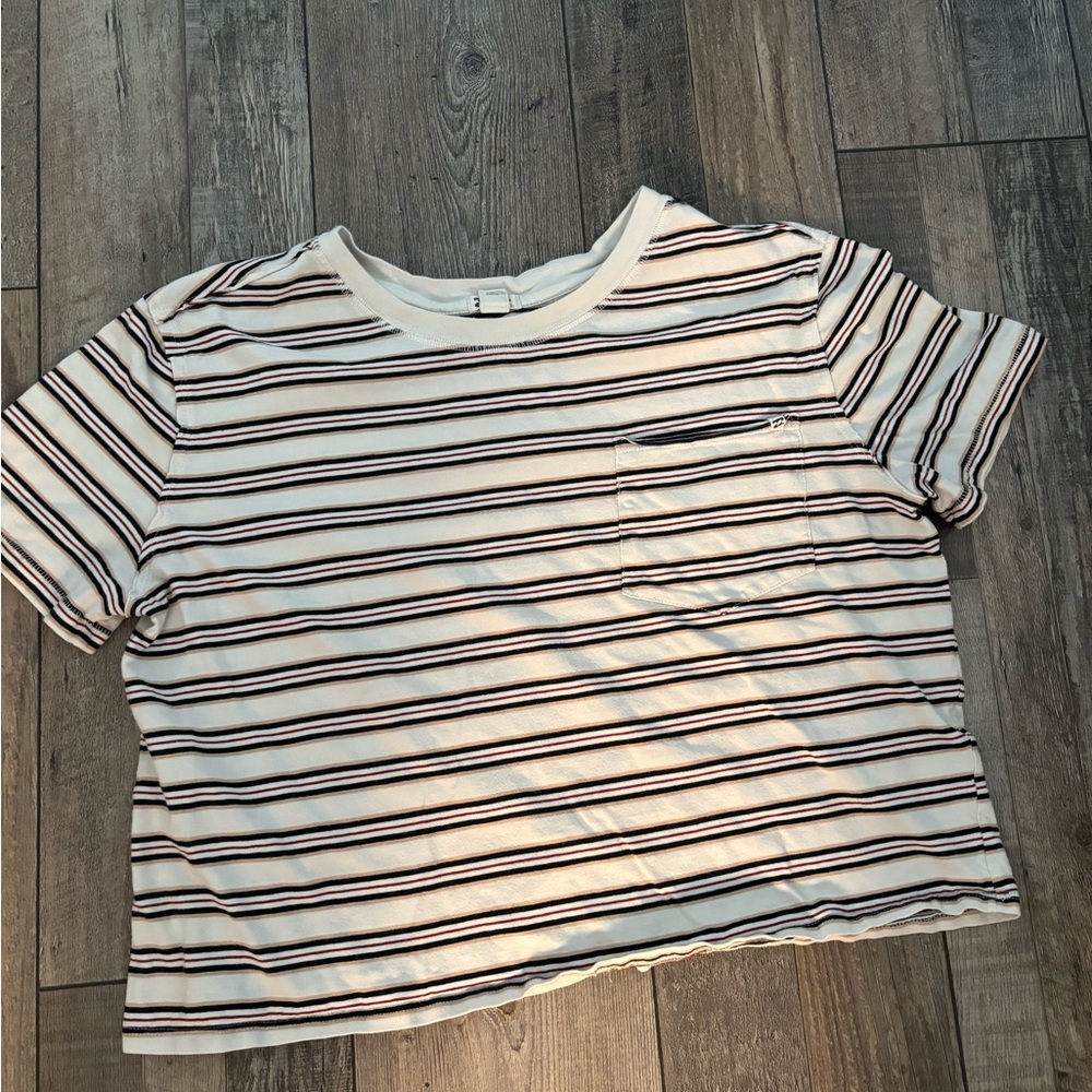 Billabong striped boxy tee
